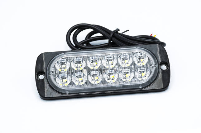 Сигнальні LED WARNING LIGHT/12LED/18 Режимів/Біло-Жовтий/10v-30v, фото 2