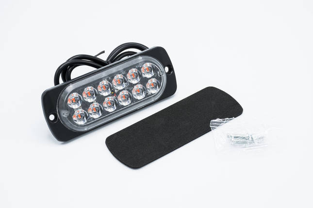 Сигнальні LED WARNING LIGHT/12LED/18 Режимів/Біло-Жовтий/10v-30v, фото 2