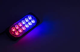 Сигнальні LED WARNING LIGHT/12LED/18 Режимів/Синьо-Червоний/10v-30v