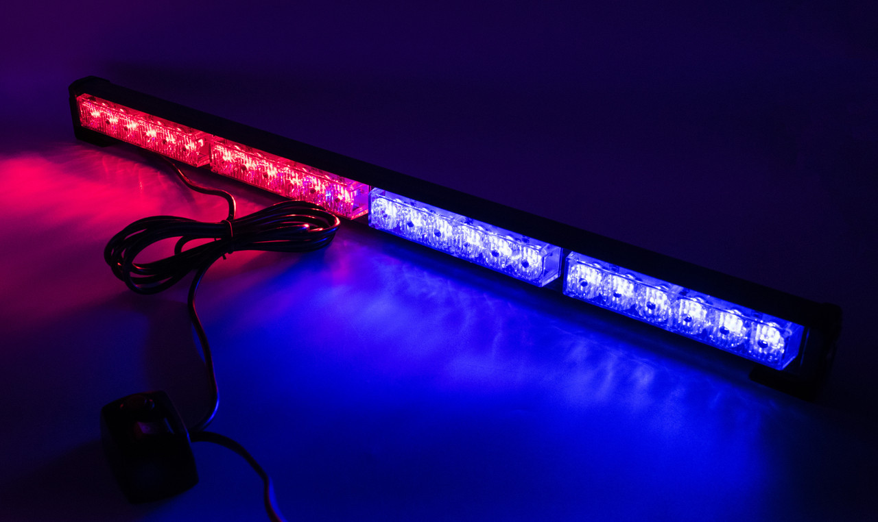 Стробоскопи LED БАЛКА NEW 60см/ COB1-4 / СинКрасная (В/Г/Д - 36х41х 600мм)