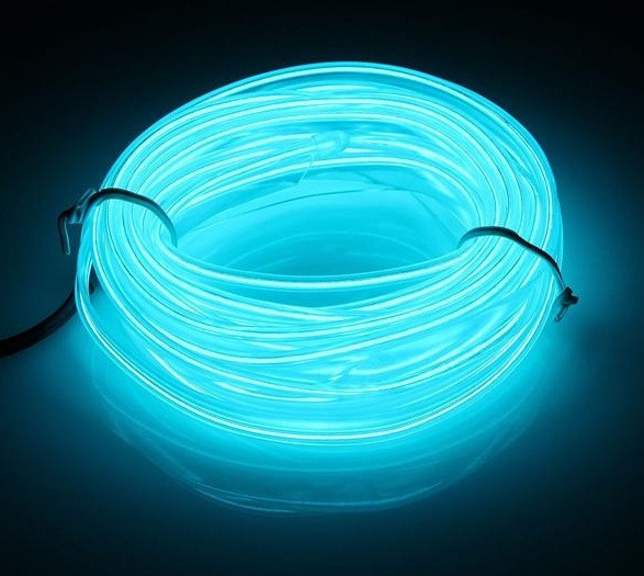 Холодний неон "Car EL SMART WIRE" 5м ICE-blue/Кант