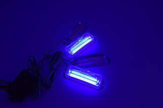 Стробоскопи LED BEST-R "MY-079-4B" (Червоно - Синій) / 4шт + ДУ, фото 3