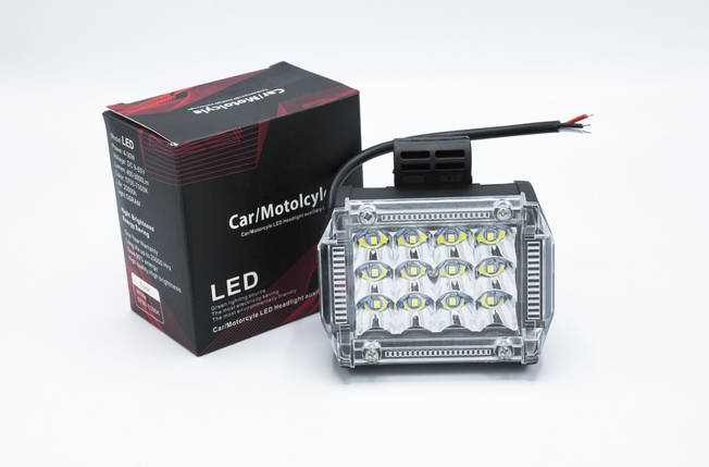 Світлодіодна фара з червоно - синім стробом "12 LED №2" / 1шт, фото 2