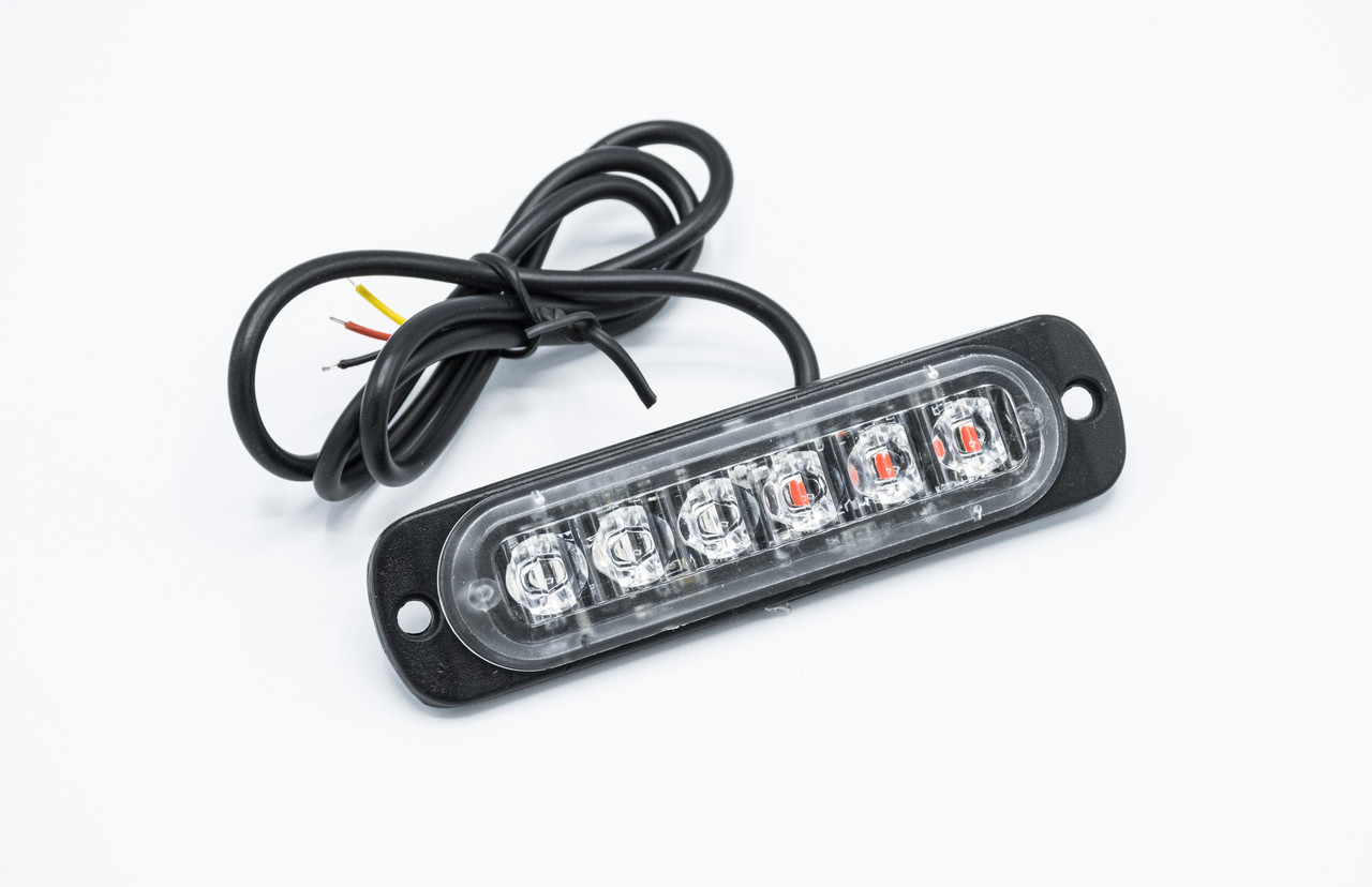 Сигнальні LED WARNING LIGHT/6LED/18 Режимів/Синьо-Червоний/10v-30v