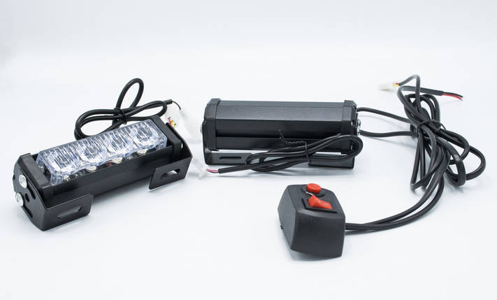 Стробоскопи ZW-365 / 4LED SHORT / Червоно - Сині (В/Г/Д - 30х38х120мм), фото 2