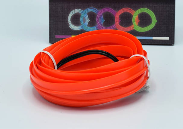 Холодний неон "Car EL SMART WIRE" 3м Red/Кант, фото 3