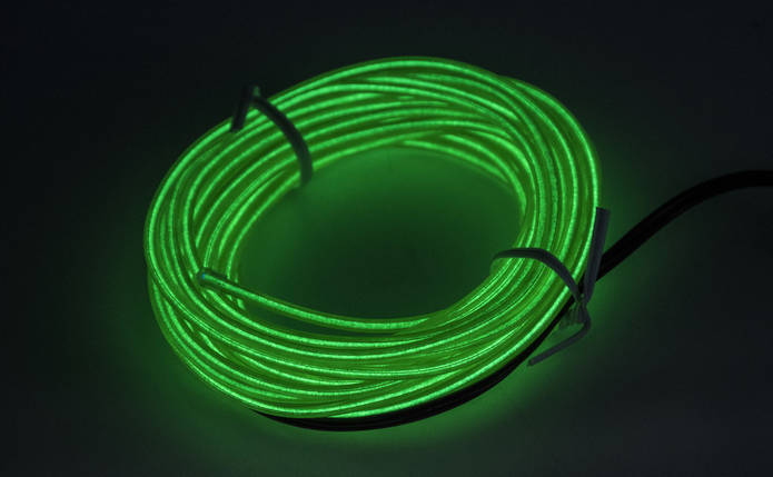 Холодний неон БЕЗ КАНТА "Car EL SMART WIRE" 5м / Зелений, фото 1