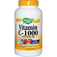 Витамин С (аскорбиновая кислота), Vitamin C-1000, Nature's Way, 250 капс.