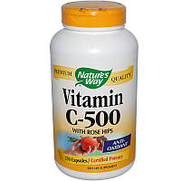 Витамин С (аскорбиновая кислота), Vitamin C-500, Nature's Way, 250 капс.