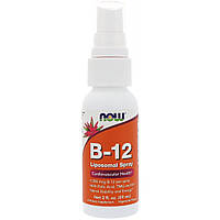 Витамин В12, B-12 Liposomal Spray, Now Foods, липосомальный спрей, 60 мл.