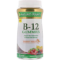 Nature's Bounty, Vitamin B-12 Gummies, Raspberry, Mixed Berry & Orange Flavored, 90 Gummies