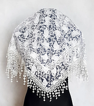 Святкова хустка Fashion Ангеліна 80*80 см біла 1