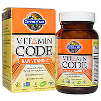 Сырой Витамин С, Vitamin Code, Garden of Life, 60 капсул