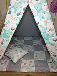 Вігвам Ведмедика м'ятні, повний комплект, дитячий ігровий намет", фото 3