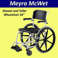 Коляска Стілець для туалету і душу Meyra McWet Shower and Toilet Wheelchair 24"