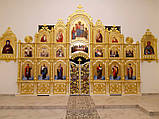 Різьблений Іконостас і кіоти з золоченням, фото 2
