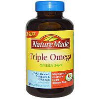 Трипл Омега, Омега 3 6 9, Triple Omega, Nature Made, 150 капсул