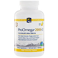 Nordic Naturals, ProOmega-D, Lemon flavor, 1250 mg, 120 Soft gels