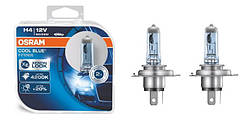 Лампа галогенна (автолампа) Osram Cool Blue Intense +20% H4 12 V 60/55 W 4200 K (2 шт) 64193CBI-HCB