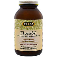 Ортокремниевая кислота, Flora, 180 капсул
