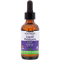 Natrol, Liquid Melatonin, Sleep, Berry Natural Flavor, 1 mg, 2 fl oz (60 ml)