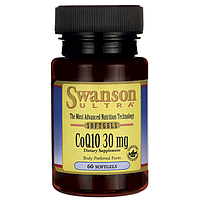 Коэнзим Q10, CoQ10 30 mg, Swanson, 30 мг, 60 капсул