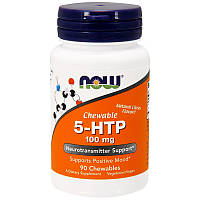 5-HTP, Now Foods, 100 мг, 90 жувальних таблеток