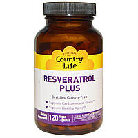 Ресвератрол (Resveratrol), Country Life, 120 капсул