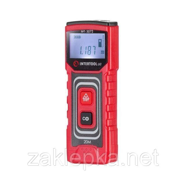 Далекомір лазерний 20 м INTERTOOL MT-3072