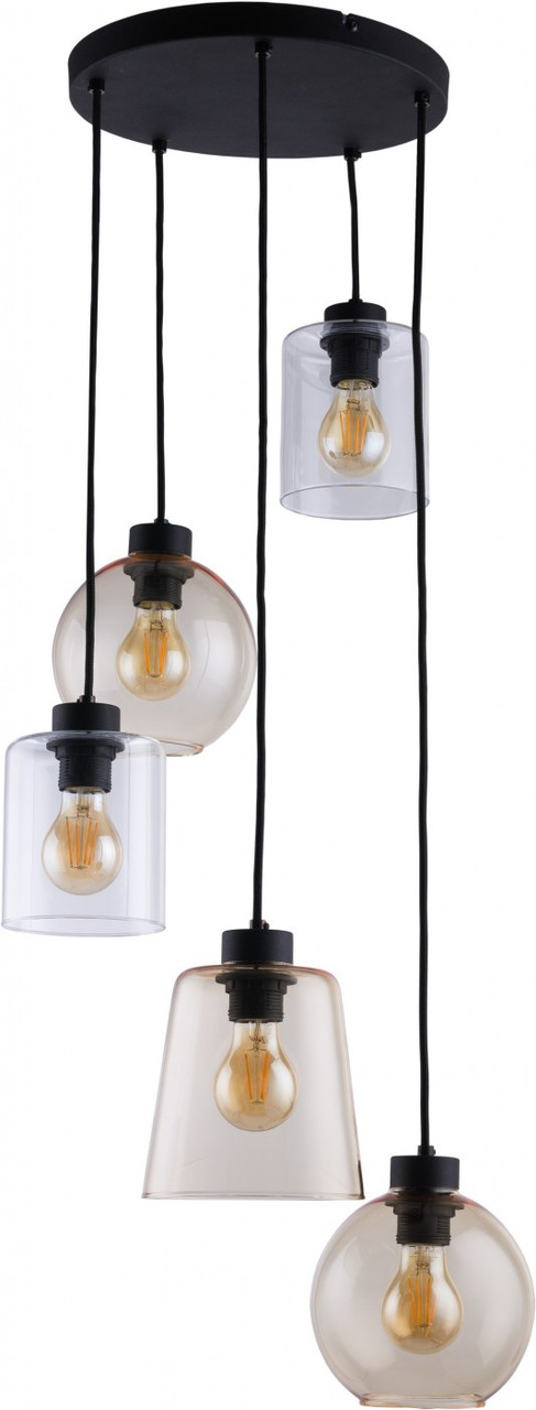 Люстра підвісна TK Lighting 1742 PEDRO GLASS