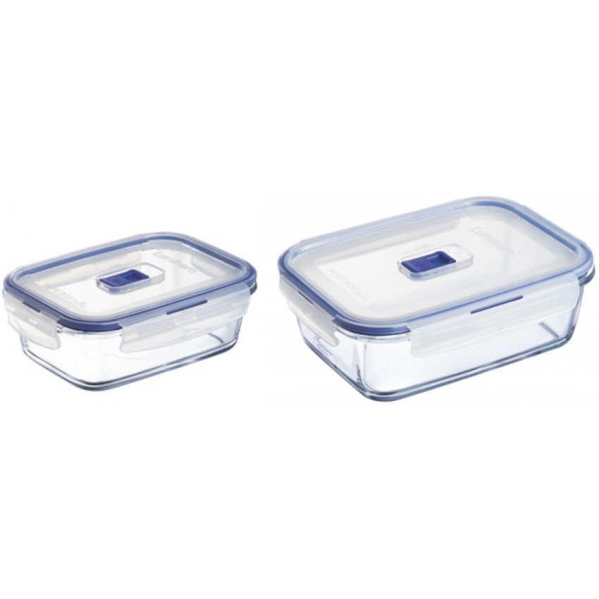 Набір ємностей Luminarc Pure Box Activ для їжі прямокутних 820 мл 1220 мл P5505 LUM