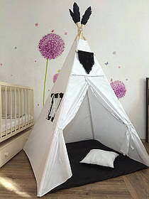 Вігвам чорно-білий, дитячий намет