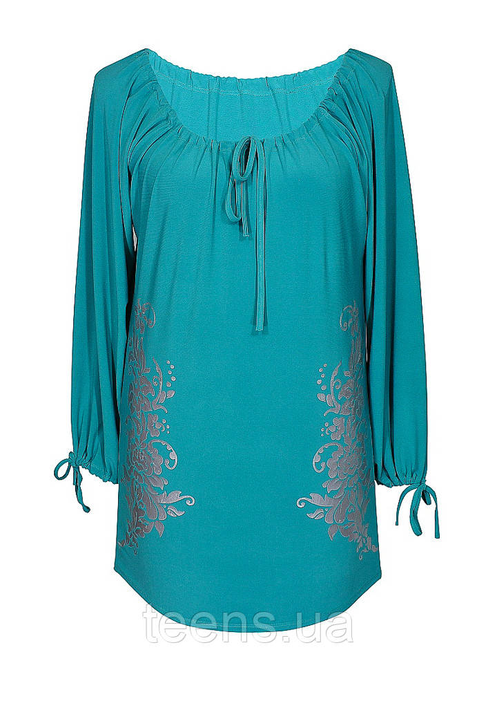 Довга туніка великого розміру Весна/розм. до 64+/жіноча/гаряча, фото 1