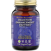 Пищеварительные ферменты, Digestion Enhancement Enzymes, HealthForce Nutritionals, 120 кап