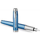 Ручка перова Parker IM 17 Premium Blue CT FP F, фото 3