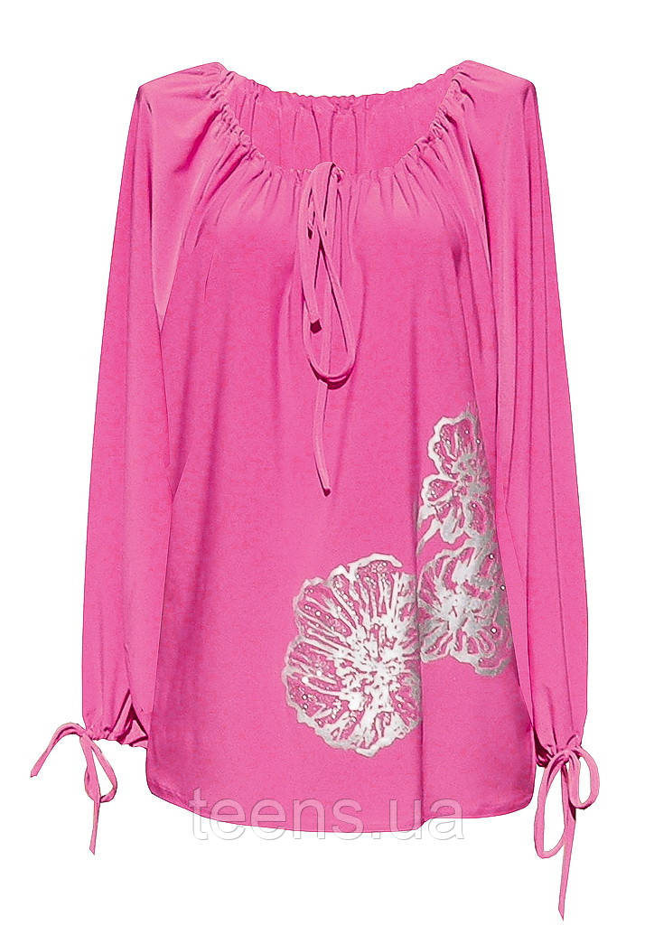 Довга красива туніка для повних жінок Макі, фото 1