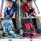 Multi Function Car Cushion Дитяче Автокрісло безкаркасне 9-18 кг (1-6 років), дитяче автокрісло червоне, фото 10
