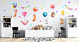 наклейки на стіну в дитячу звірятку з кульками, фото 2
