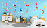 наклейки на стіну в дитячу звірятку з кульками, фото 3