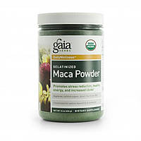 Мака (Maca Powder, Gelatinized), Gaia Herbs, порошок, желатинизированный, 454 г