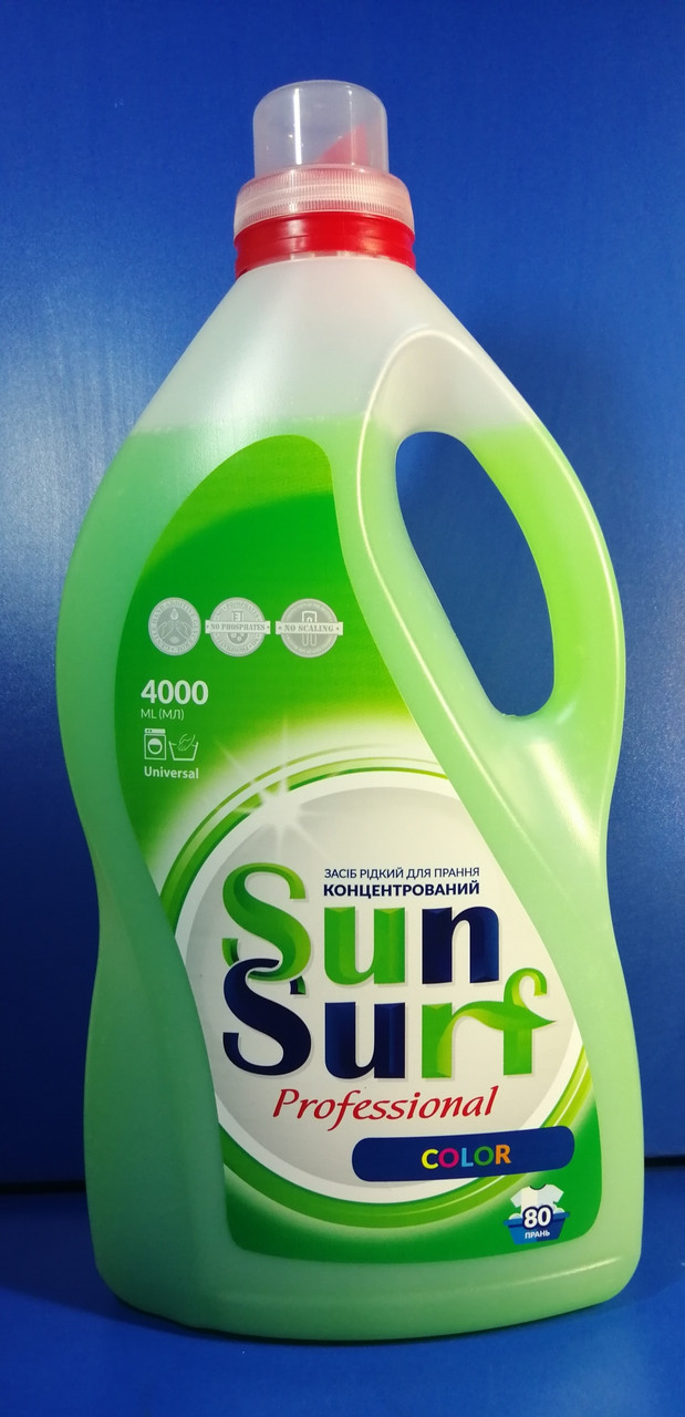 Рідкий пральний засіб SUN SURF Color 4 л