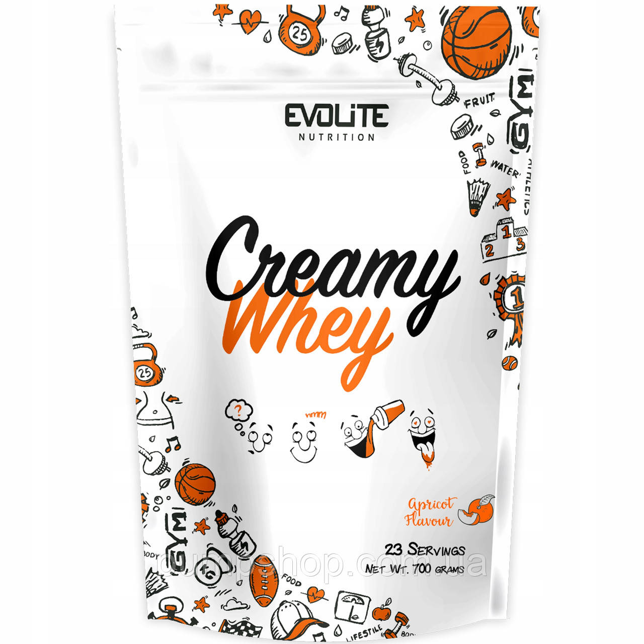 Сироватковий протеїн Evolite Nutrition Creamy Whey 700 г лохина (уцінка)