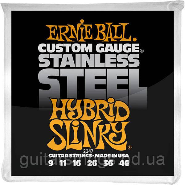 Струны Ernie Ball 2247 Custom Gauge Stainless Steel 9-46