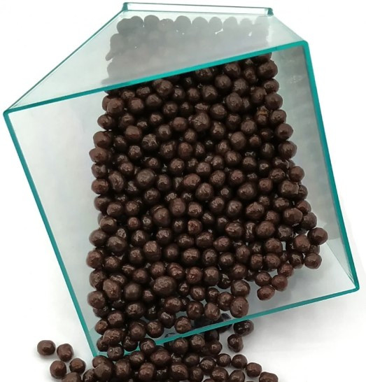 Рисові кульки глазуровані в чорному шоколаді (100 г)