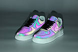 Кросівки Nike Air Force 1 reflective low рефлективні весна-осінь чоловічі та жіночі 36-44р. Живе фото, фото 2