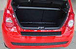Захисна накладка на задній бампер для Chevrolet Aveo T255 5-дверний хетчбек 2008-2023, фото 4