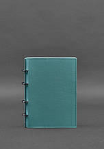 Блокнот з кільцевим механізмом та твердою обкладинкою з натуральної шкіри Тіфані