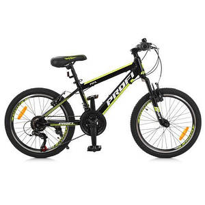 Велосипед спортивний чорно-жовтий Profi 20" G20FIFA A20.3 дитячий двоколісний