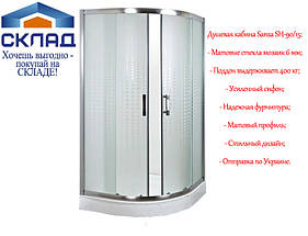 Душова кабіна Sansa SH-90/15 90х90 см скло матове-мозаїк 6 мм. Посилена!