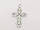 Срібний хрест з фианитом.   325204, фото 3